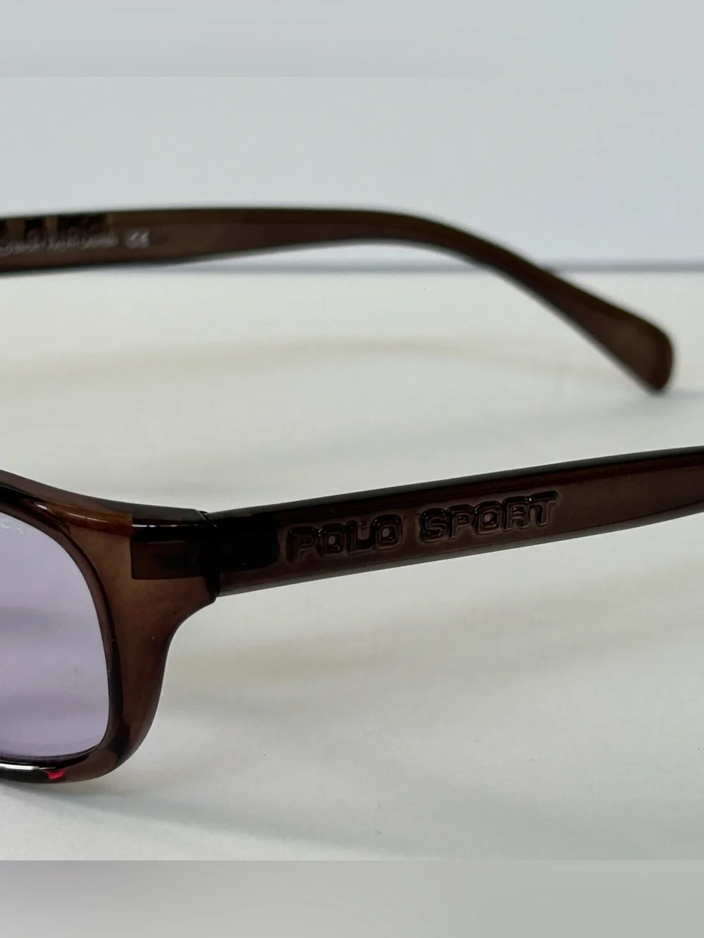 Polo Sport Frame Wine Sunglasses with Purple Tint Lenses